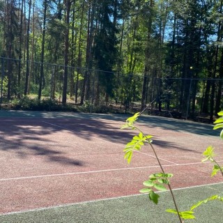 Verscholen tennisbaan